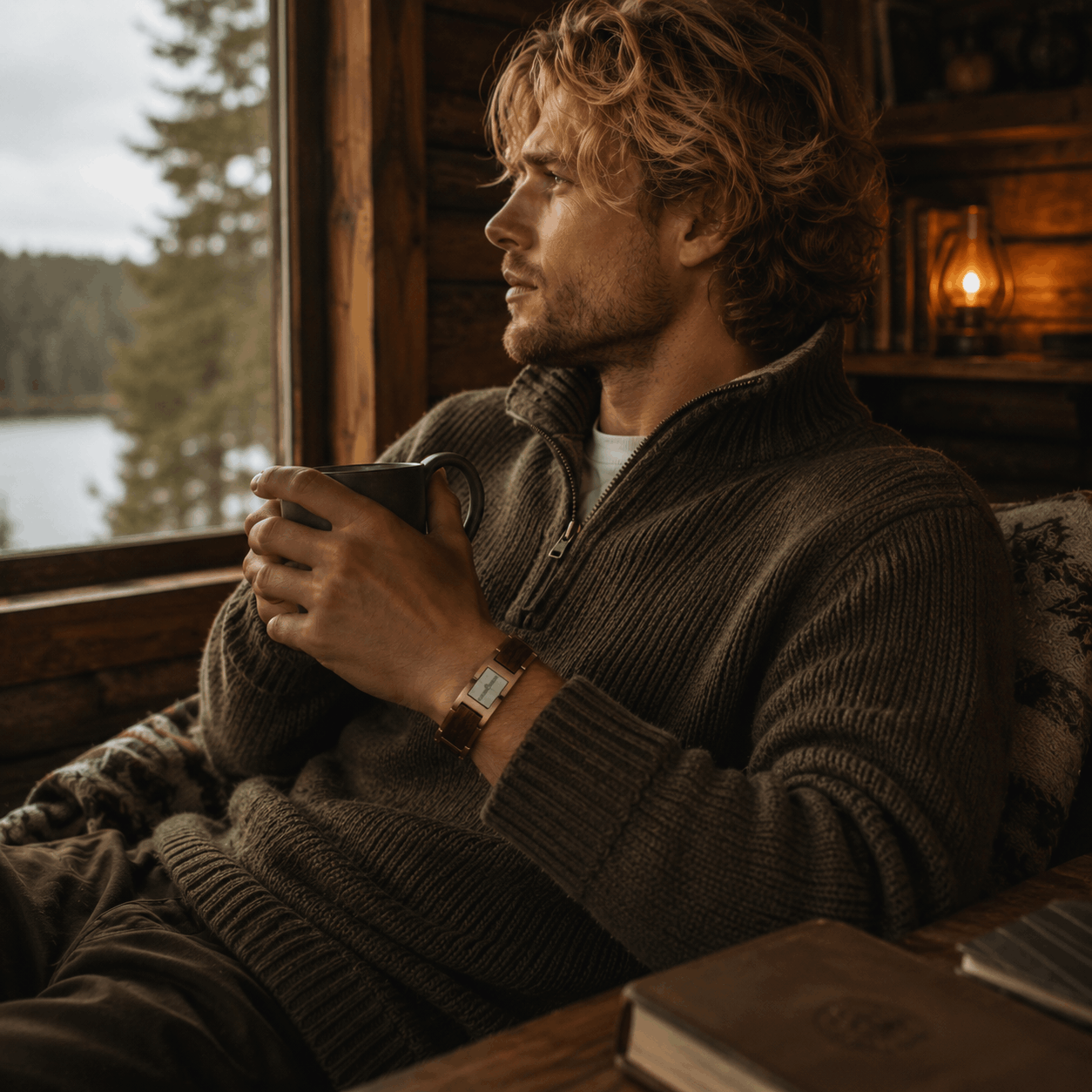Lifestyle bracelet en bois et acier
