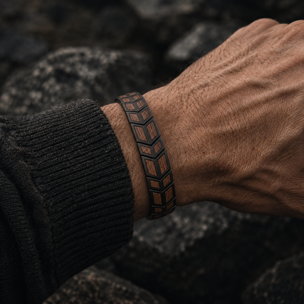 bracelet-bois-brun-homme