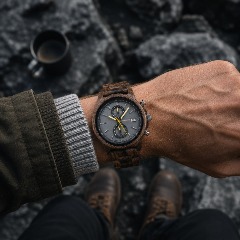 montre-en-bois-homme-grise