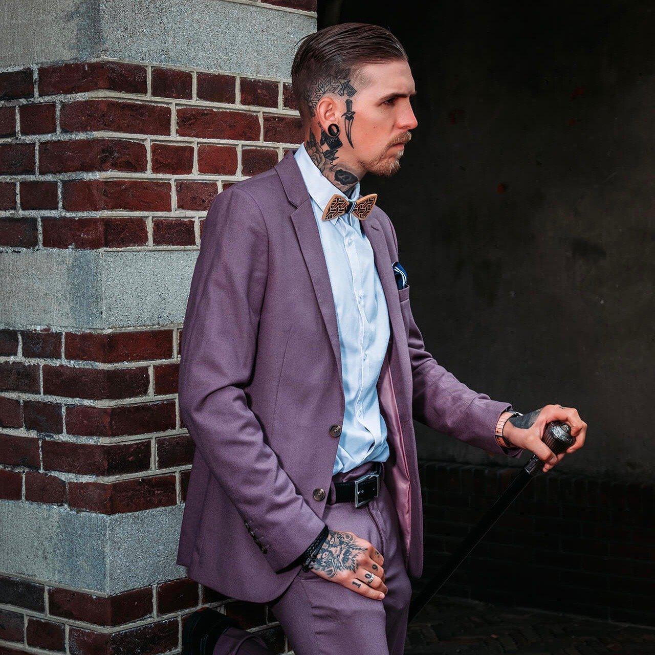 Coffret Noeud Papillon - Camélia Bleu
