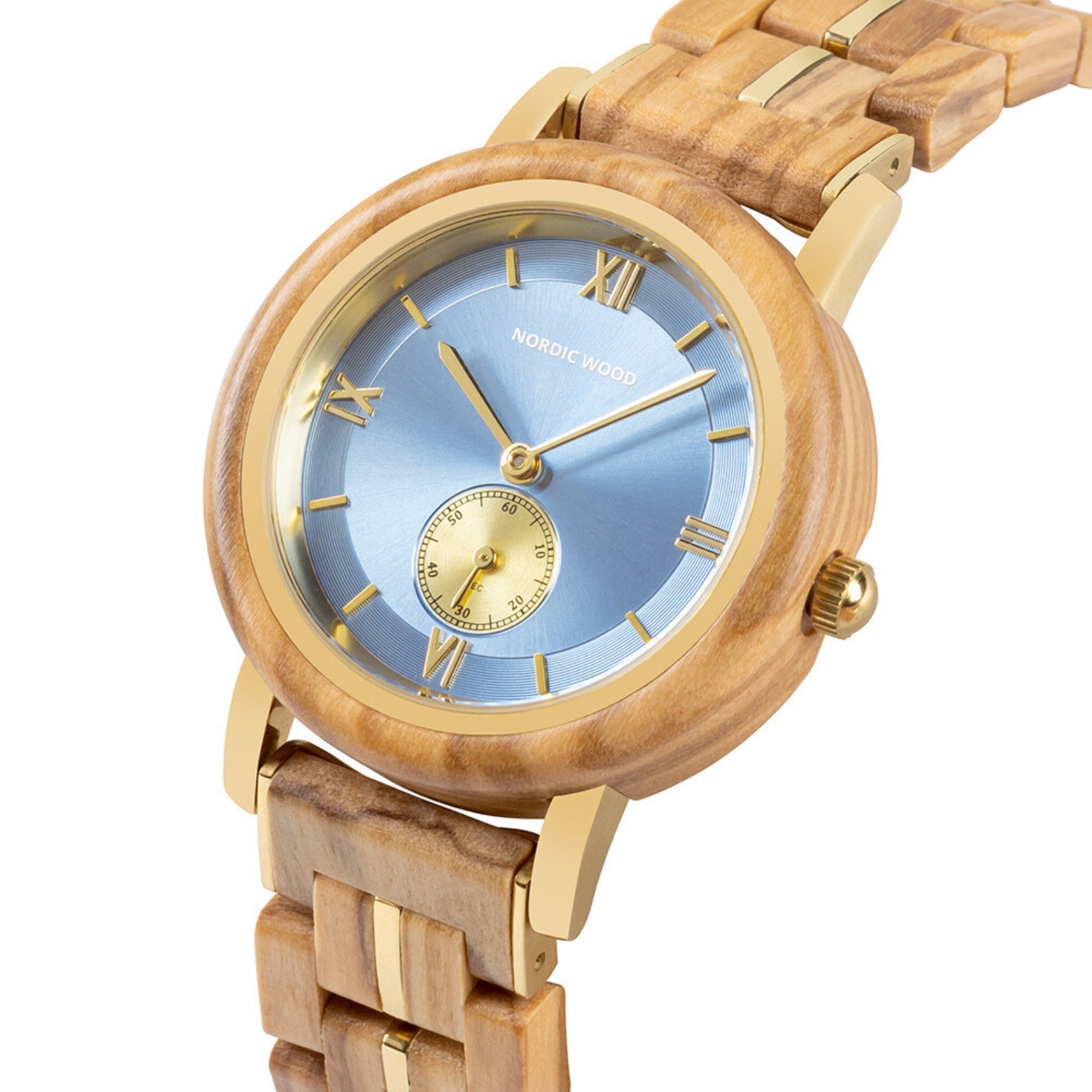 montre-bleu-en-bois-pour-femme