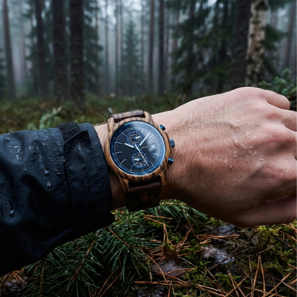 montre-blue-leaf-nordic-wood-poignet