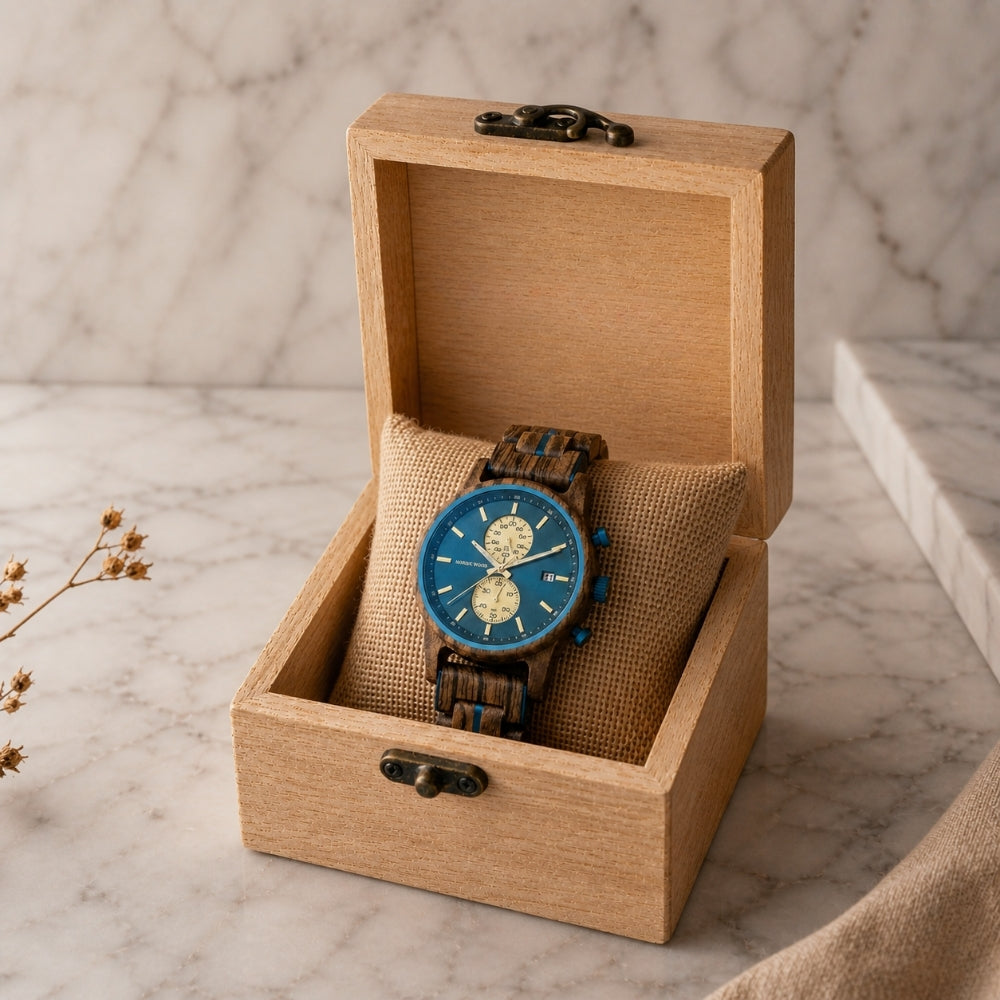 montre-bois-bleu-coffret-cadeau