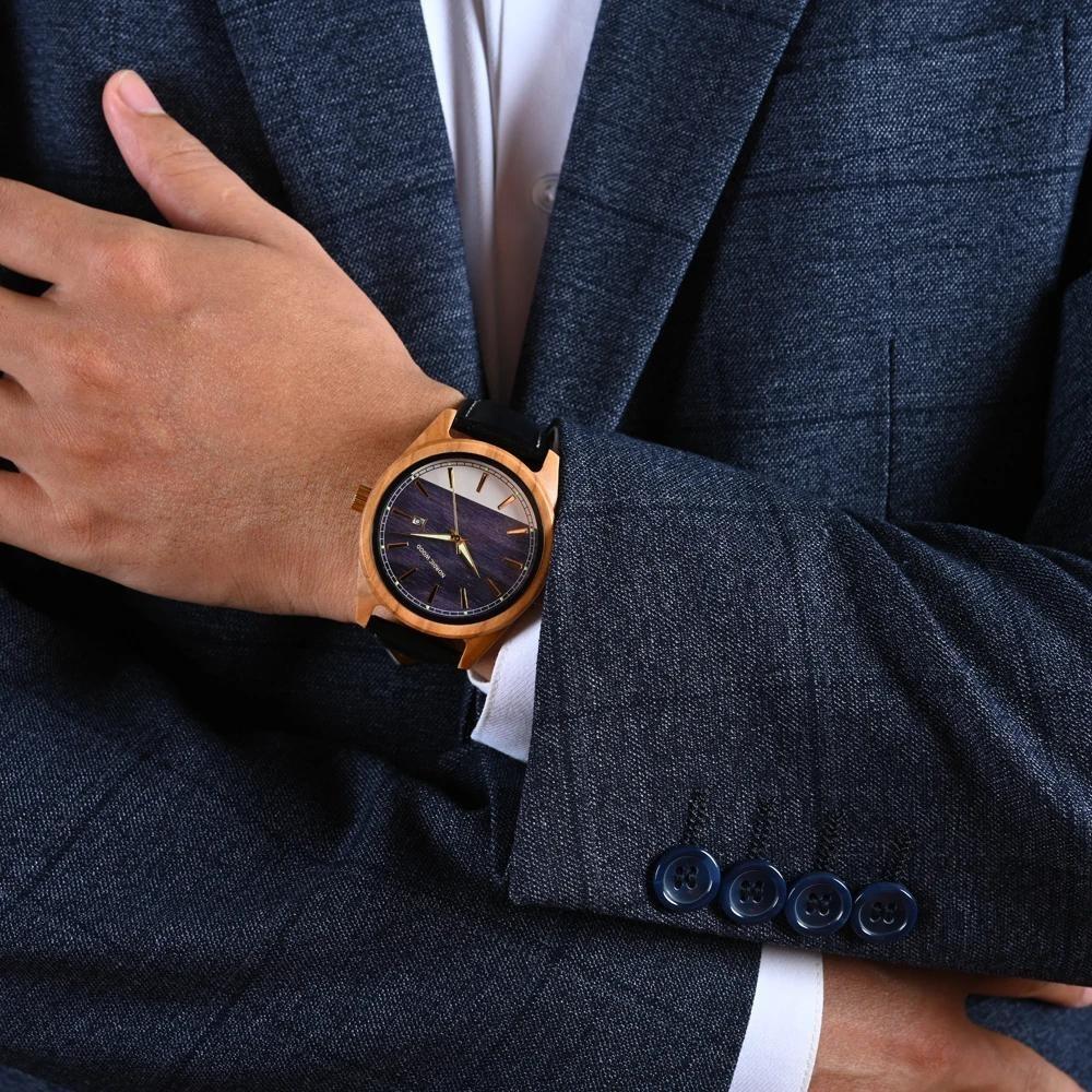 montre-bois-cuir